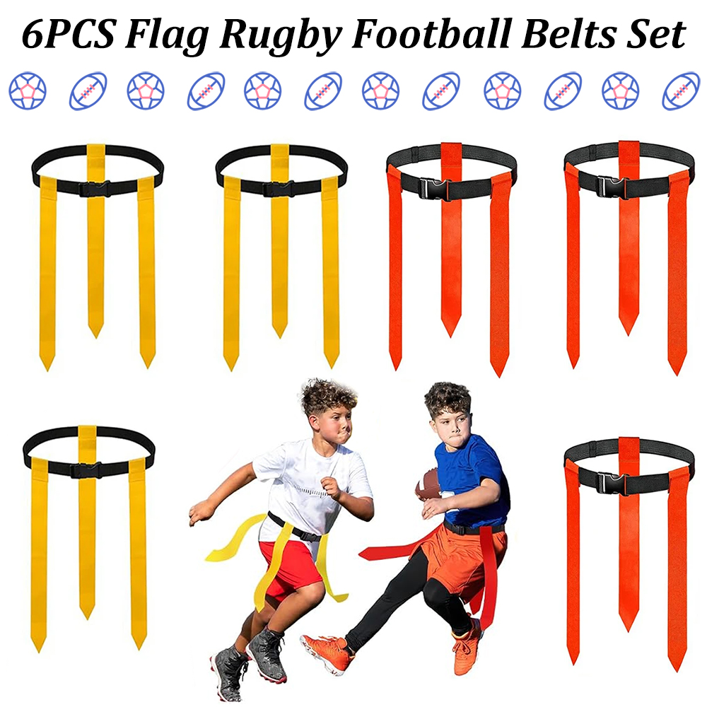 Sports Equipment For Kids - Zestaw 6 pasków do flag footballu,