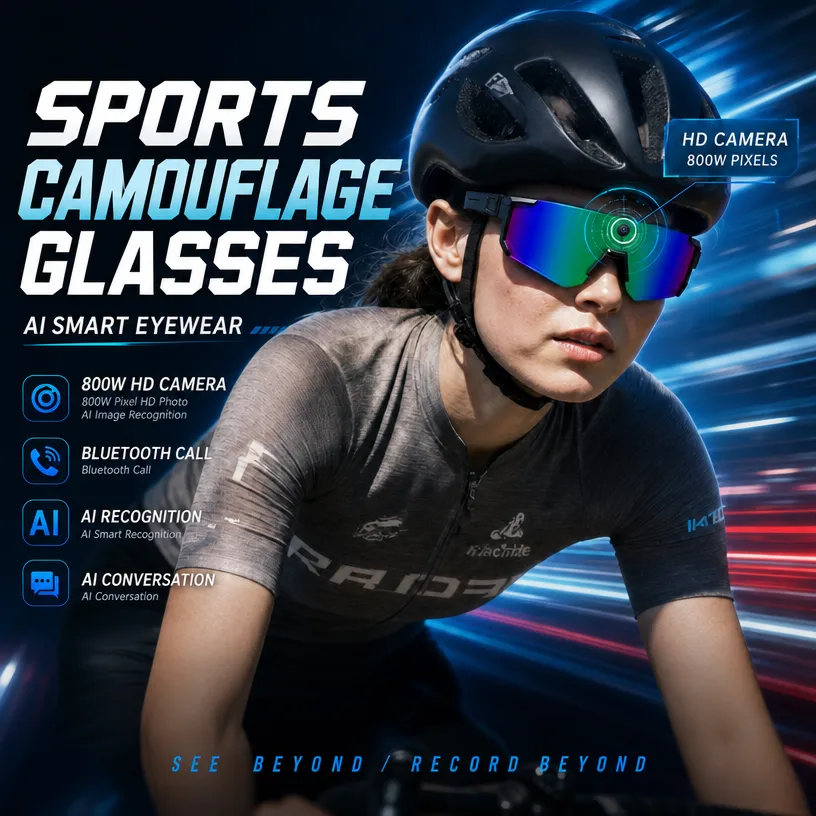 Sports Equipment In French - Nowe inteligentne okulary sportowe z kamerą