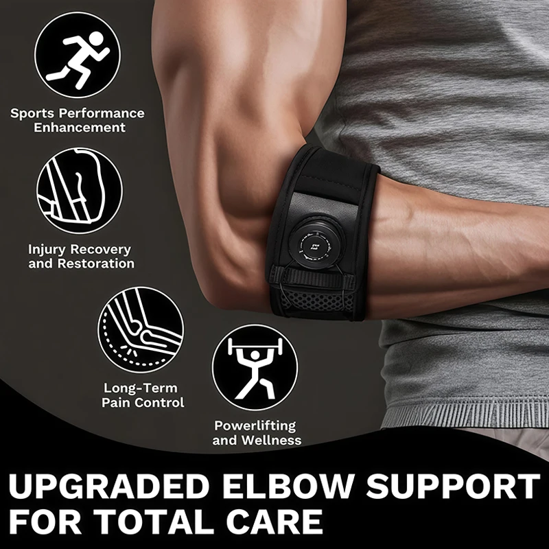 Tennis Elbow Brace - Regulowana opaska na łokieć z silikonową