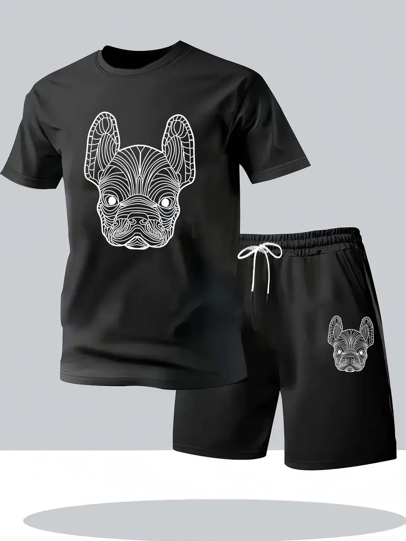 Sports Equipment Set - Letni męski zestaw: szybkoschnąca koszulka z