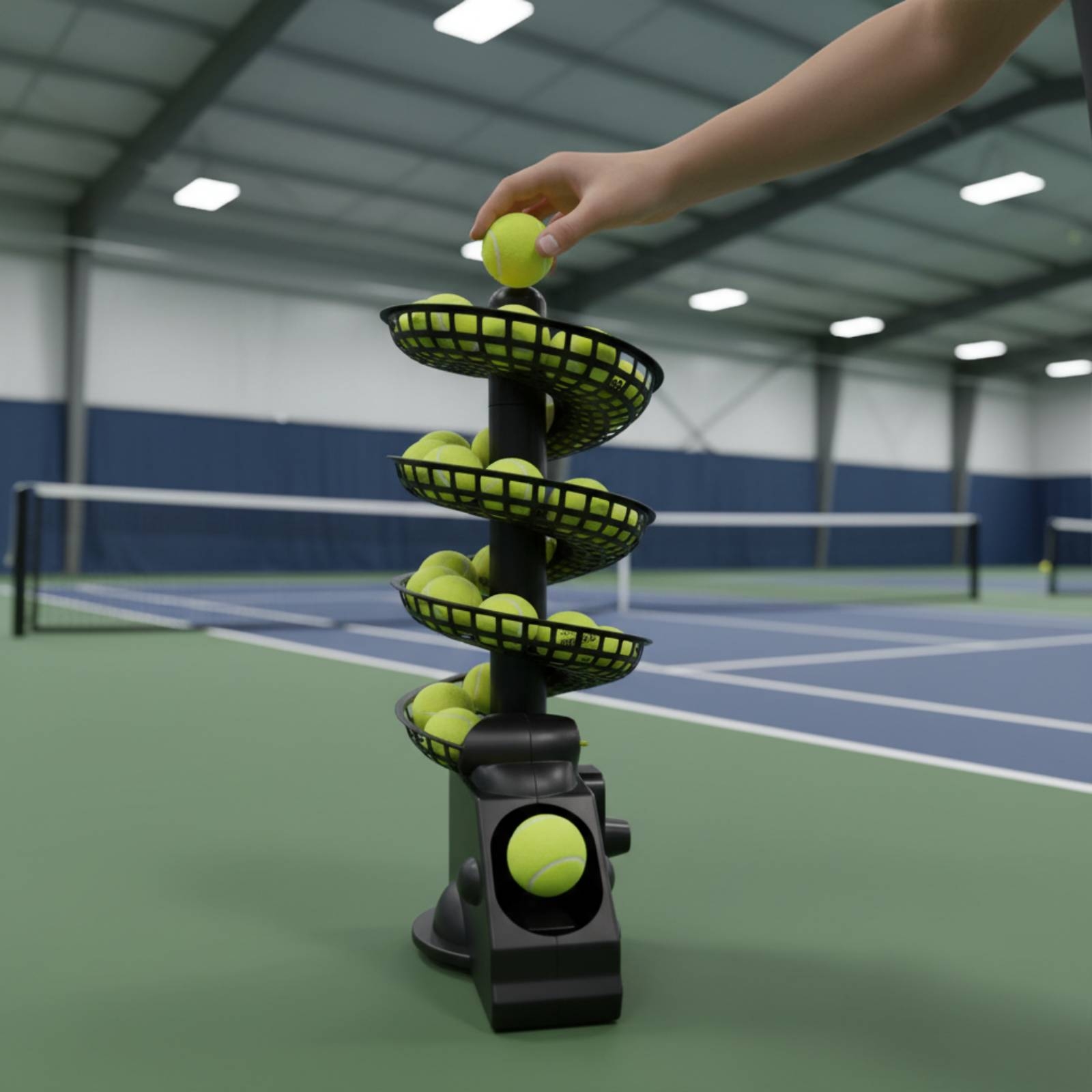 Przenośna maszyna do tenisa z  – Sports Equipment Set recenzja i cena